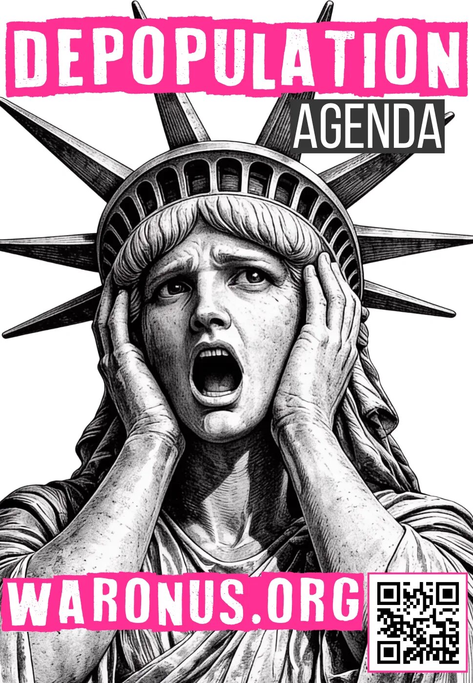 Depopulation Agenda poster design